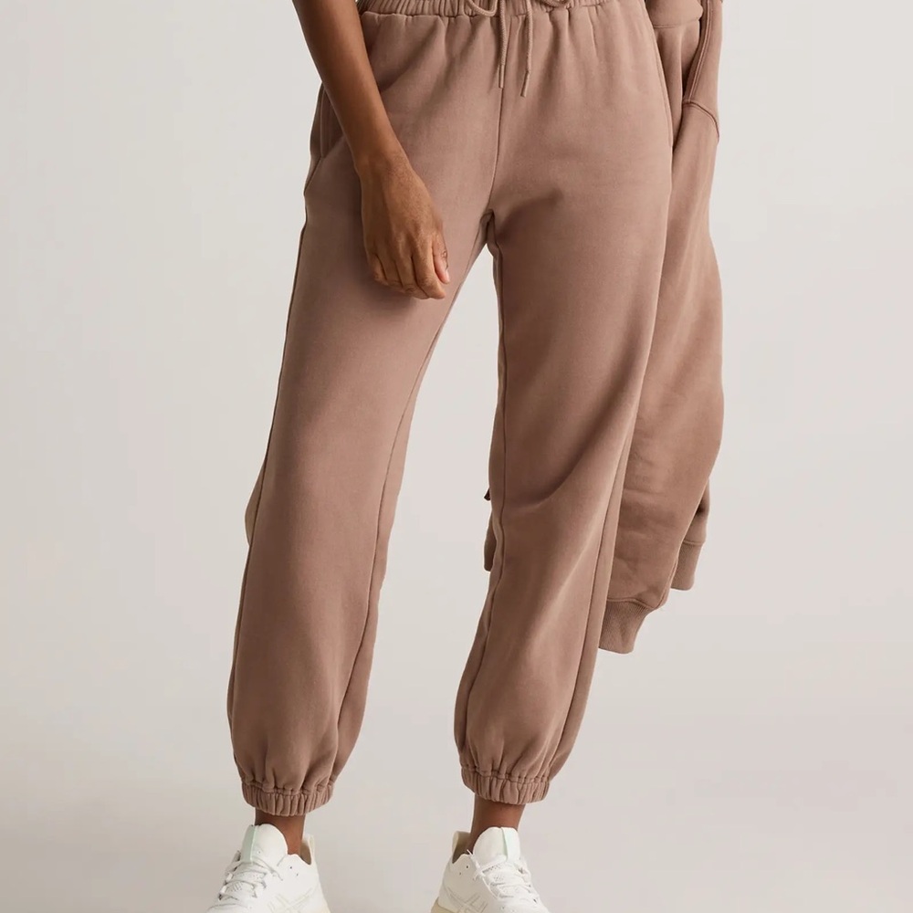 Quince Organic Heavyweight Fleece Boyfriend Sweatpants size S - Picture 2 of 5